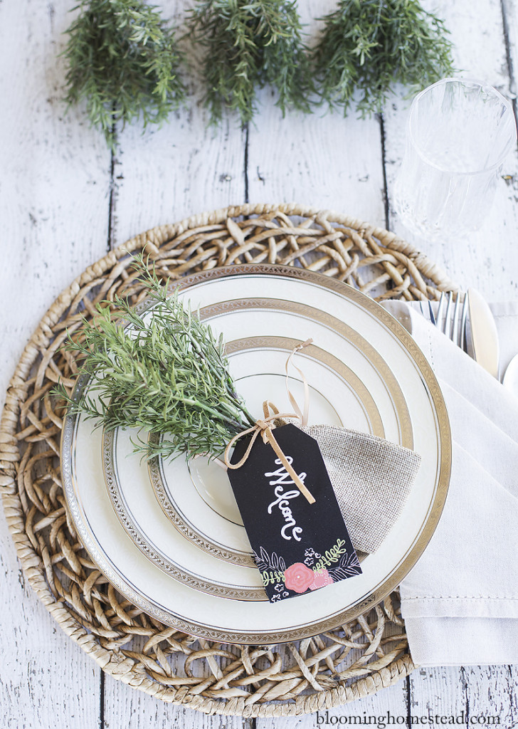 Place setting by Blooming Homestead