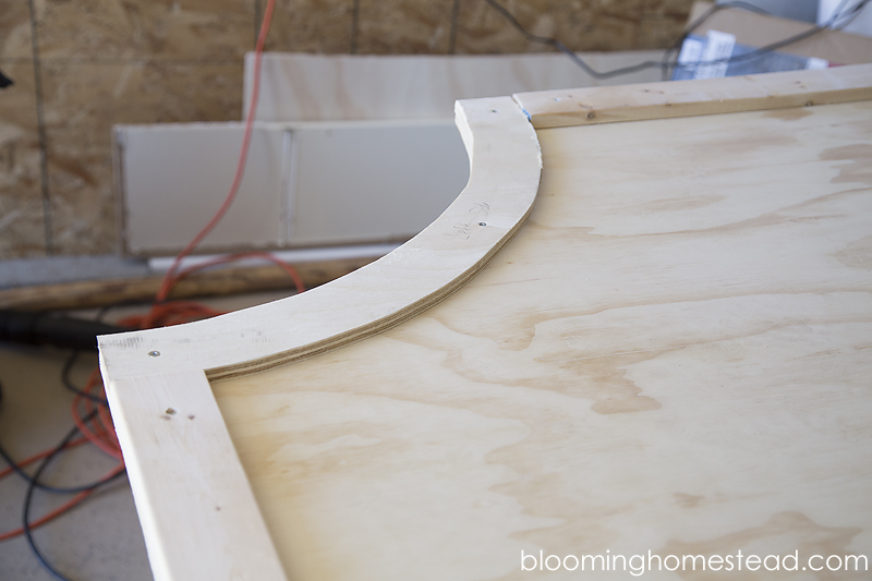 DIY Headboard Corner frame