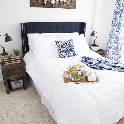 Modern Farmhouse Guest Bedroom Makeover