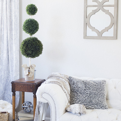 DIY Boxwood Topiary