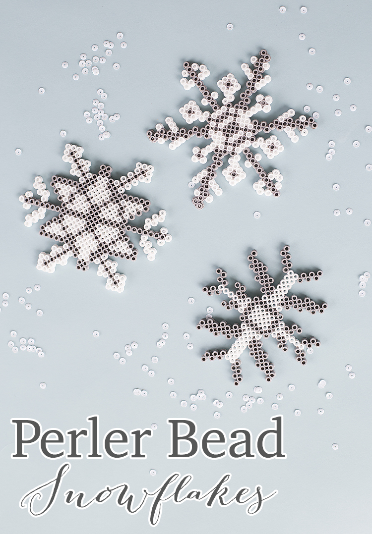 DIY Perler Bead Snowflakes