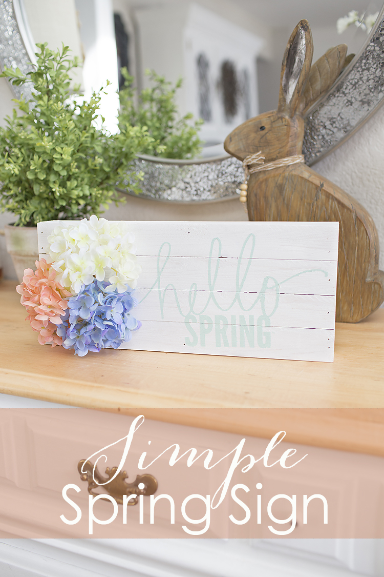 DIY Hello Spring Sign