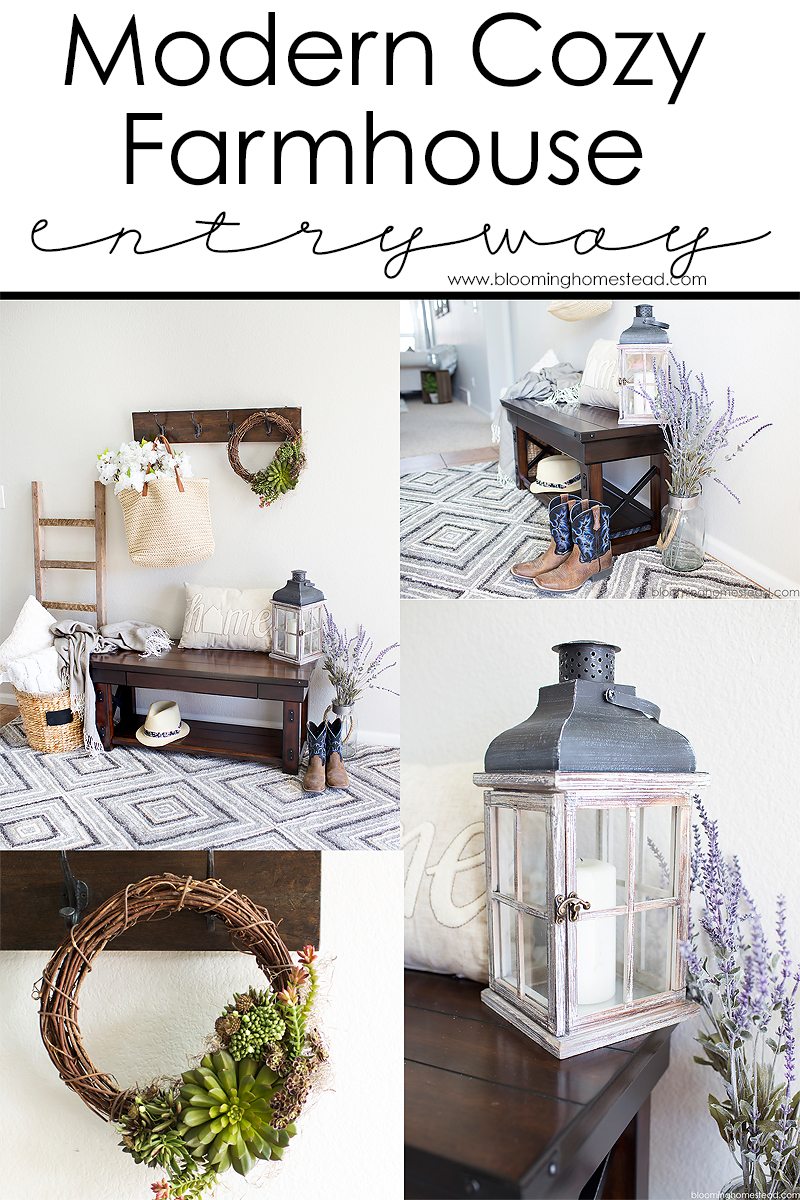 Modern Cozy Farmhouse Entrway Styling Ideas