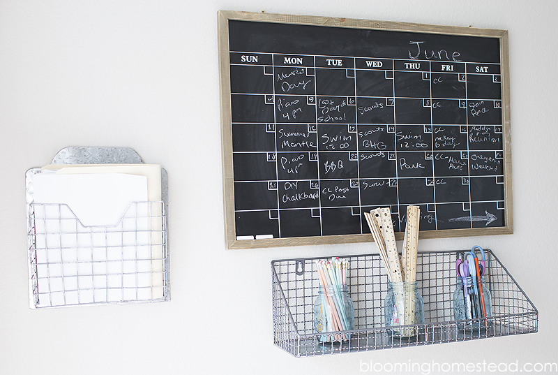 Chalkboard calendar