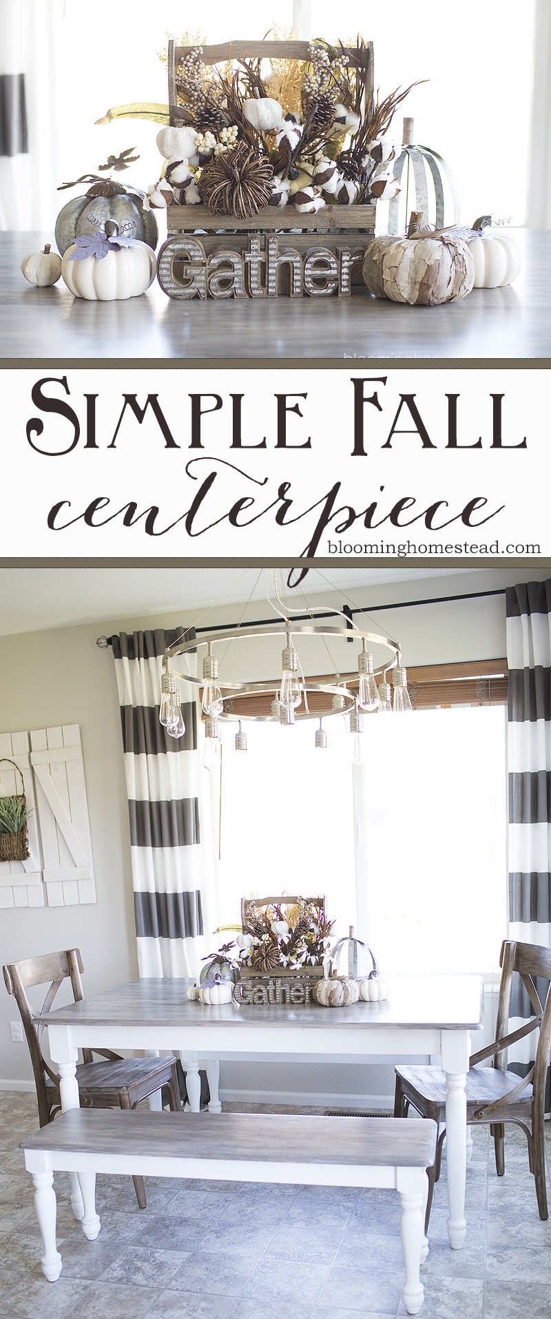 Simple DIY Fall Centerpiece