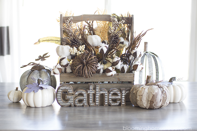 Simple and Beautiful Fall Centerpiece