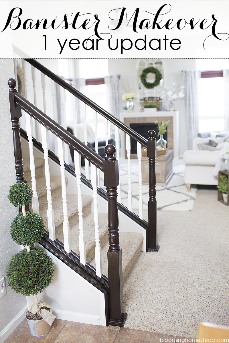 DIY Stair railing makeover