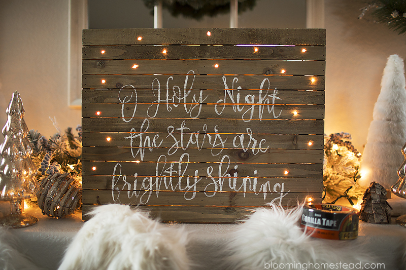 Light up Christmas sign