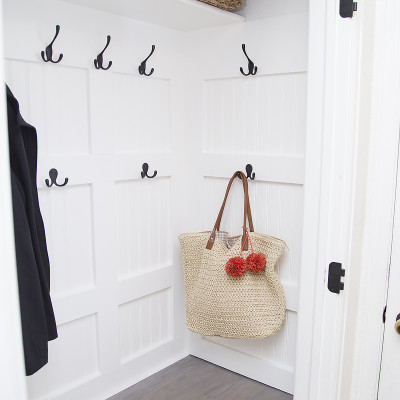 DIY Mudroom Closet