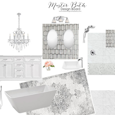 Gorgeous master bathroom design board for elegant yet classic decor styles