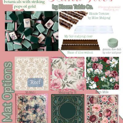 Luna Tiles by Bloom Table Co Mahjong